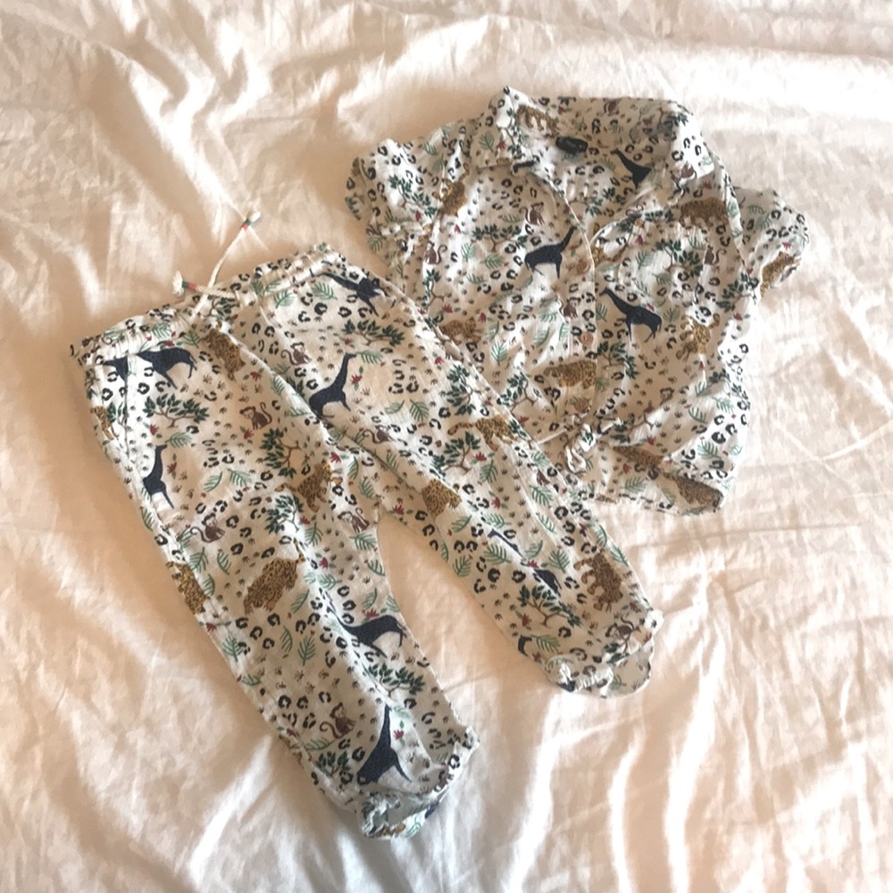 Art Class Jungle Animal Two Piece Set
